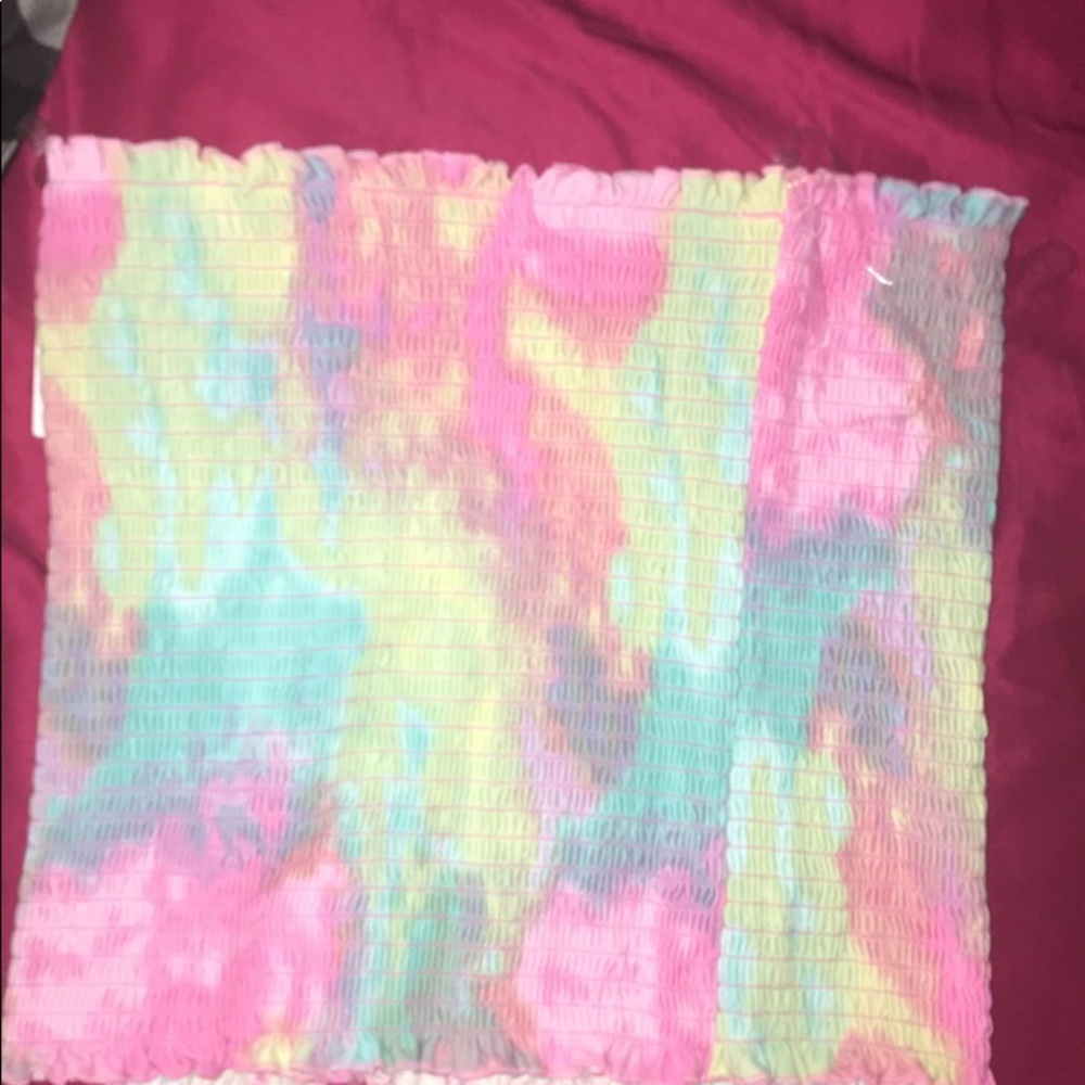 cute rainbow tube top